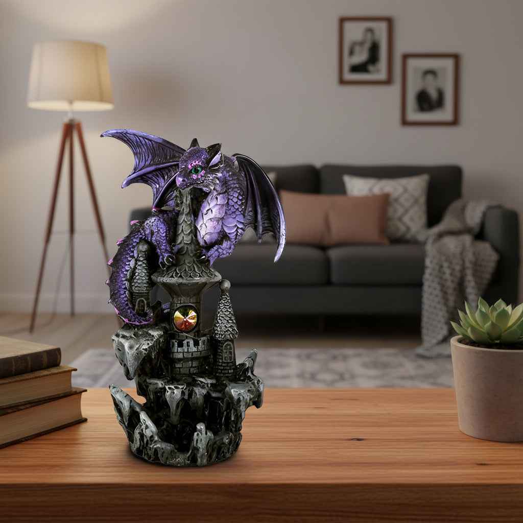 Small Purple Guardian Dragon Castle