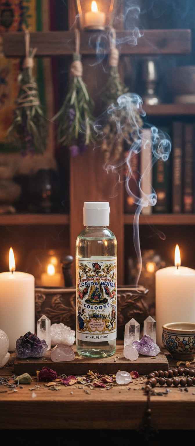 Florida Water 4 OZ - Refreshing Scent for Spiritual Cleansing and Energizing Spaces