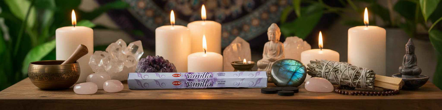 Hem Hexagon Vanilla Incense Sticks for Serenity and Relaxation