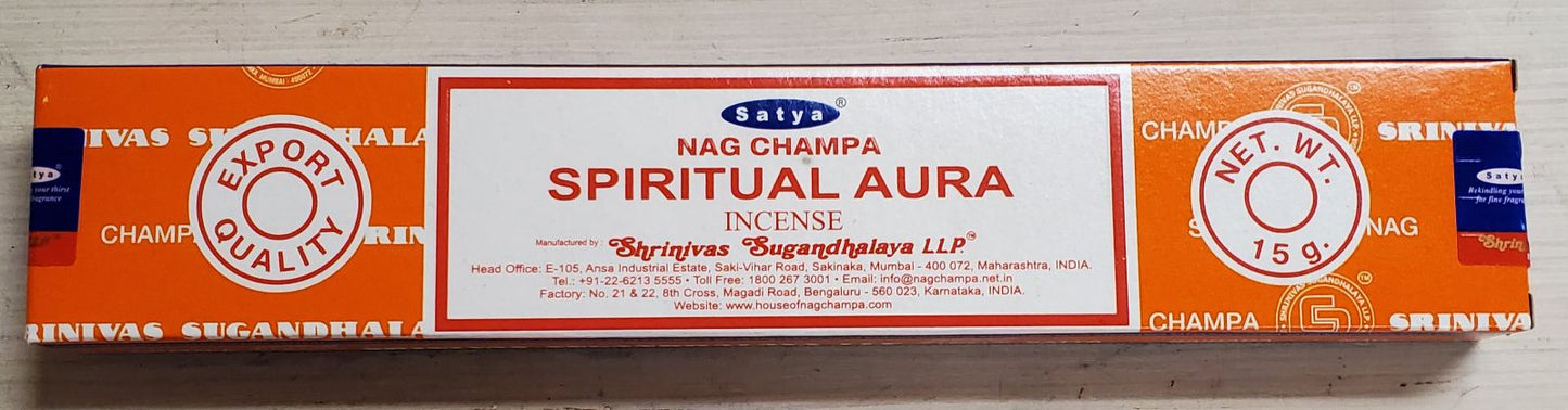 Satya Spiritual Aura Incense Sticks
