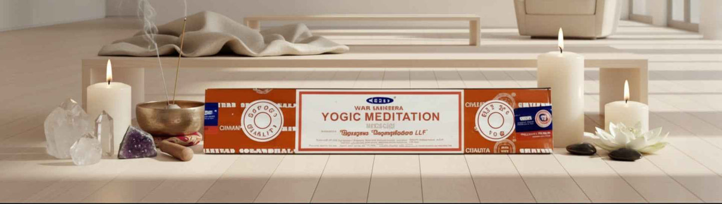 Satya Yogic Meditation Incense Sticks for Peaceful Mind and Spiritual Harmony