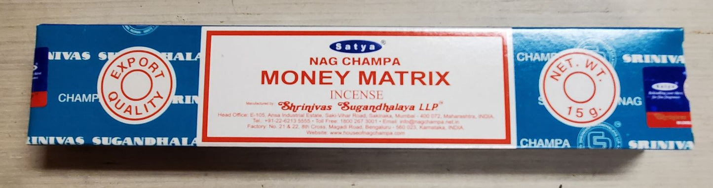 Satya Money Matrix Incense Sticks