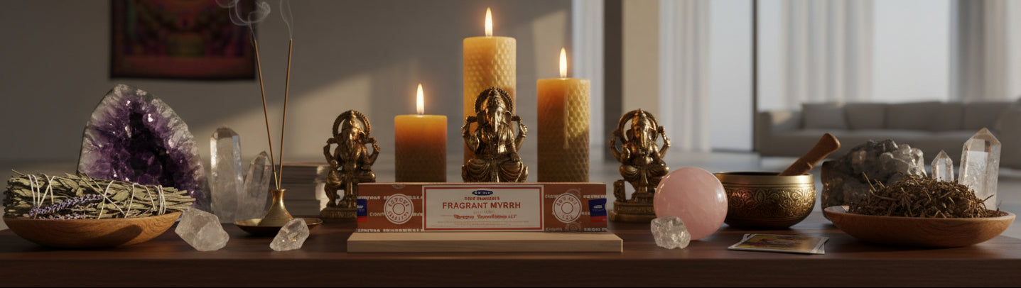 Satya Fragrant Myrrh Incense Sticks - Divine Intentions