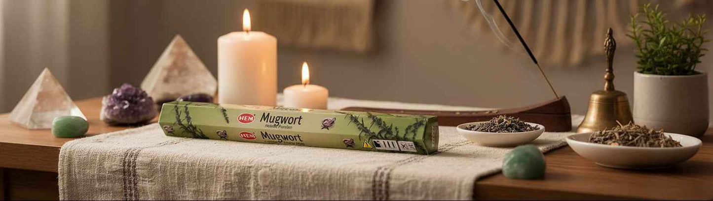Hem Hexagon Mugwort Incense Sticks - Purify Your Space with Soothing Aromas
