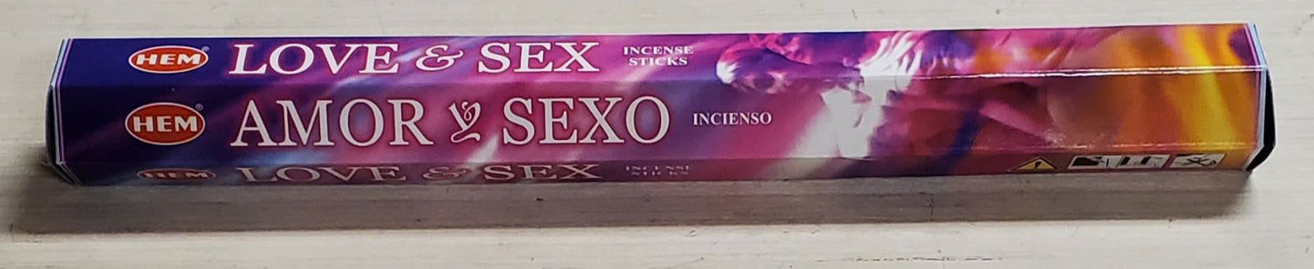 Hem Hexagon Love & Sex Incense Sticks