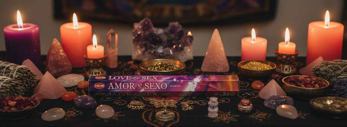Hem Hexagon Love & Sex Incense Sticks for Romance and Harmony