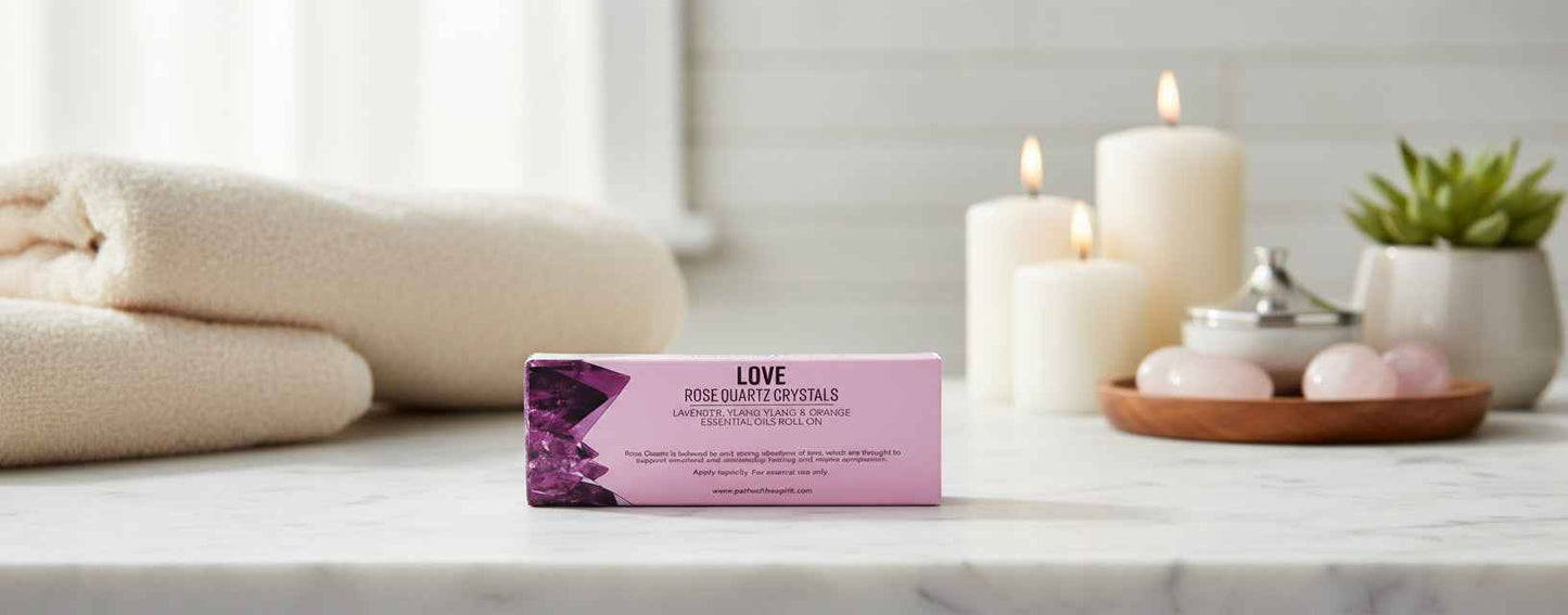 Love Energy Stone Roll On Body Oil for Harmony and Balance