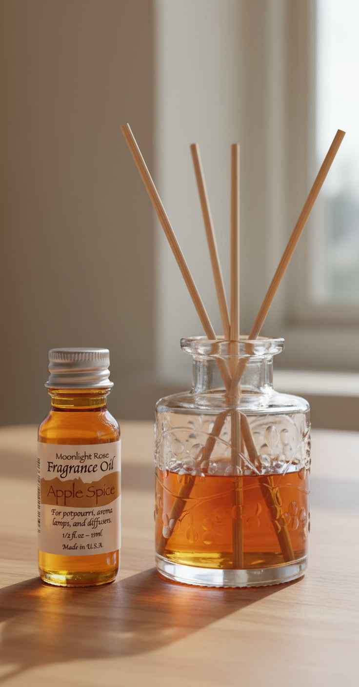 Moonlight Rose Apple Spice Aroma Oil for Invigorating Fragrance and Relaxation