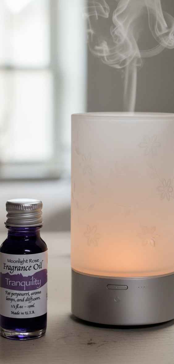 Moonlight Rose Tranquility Aroma Oil for Relaxation and Peaceful Atmosphere