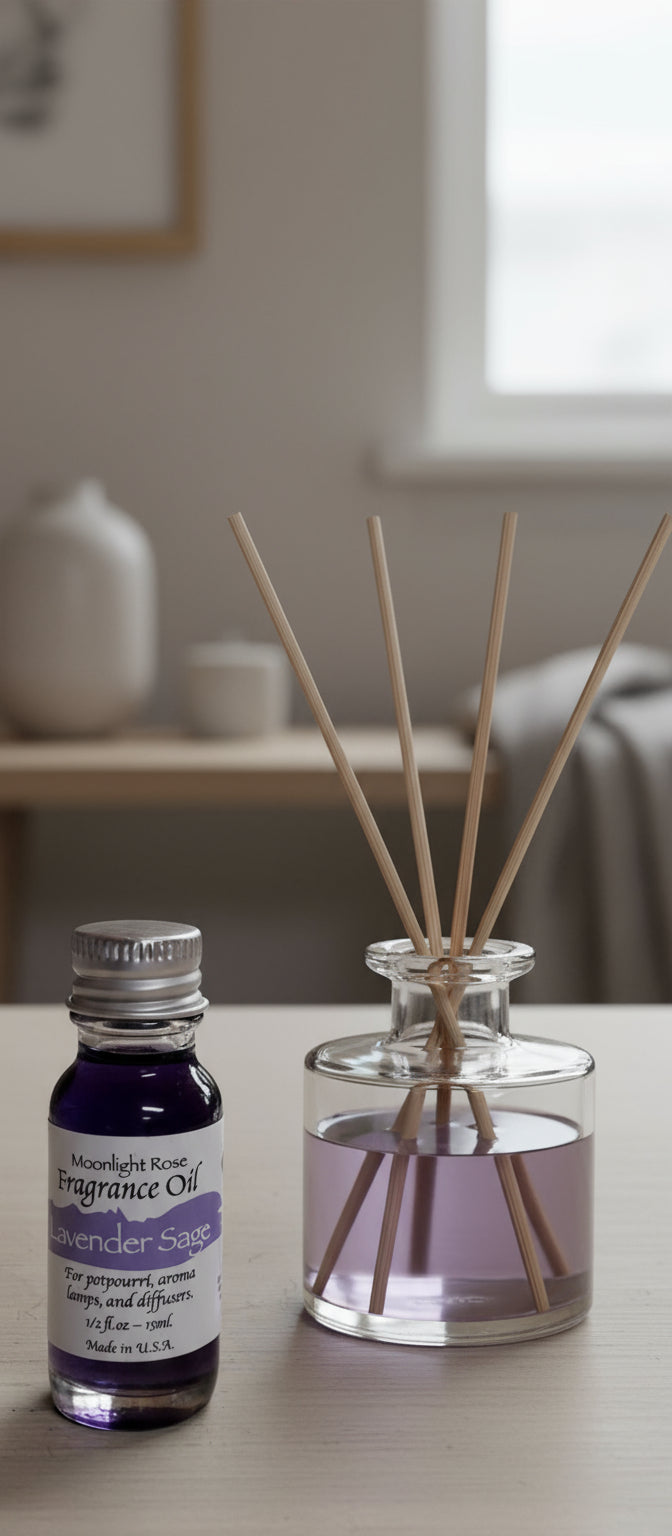 Moonlight Rose Lavender Sage Aroma Oil - Divine Intentions