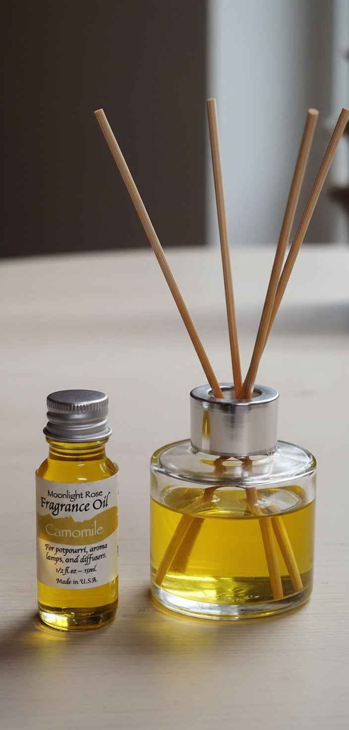 Moonlight Rose Chamomile Aroma Oil for Relaxation and Serenity