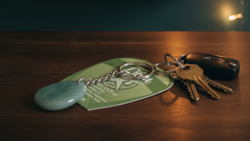 Libra Zodiac Green Aventurine Keychain - Perfect Gift for Astrology Lovers