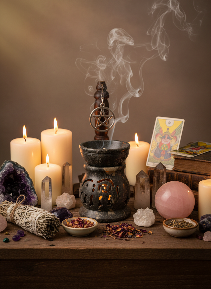 Soapstone Oil Burner for Soothing Aromatherapy and Home Decor