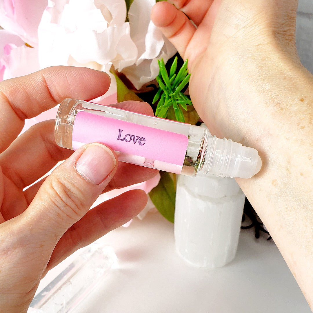 Shadow Scents Love Spell Roll-On Perfume Body Oil – Sweet Fruits, Citrus & White Musk Fragrance for Women