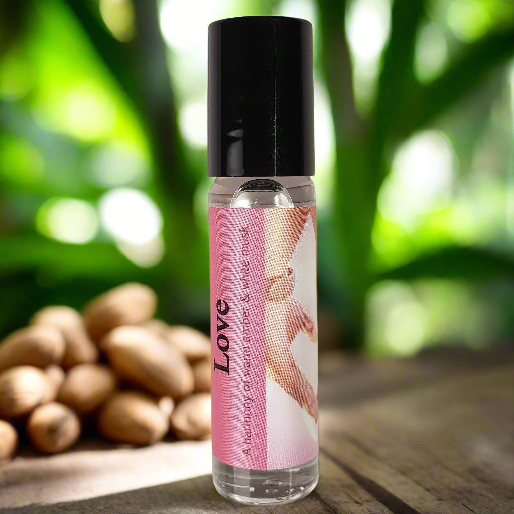 Shadow Scents Love Roll-On Perfume Body Oil – Warm Musk & Amber Fragrance for Women, Sensual & Long-lasting Scent