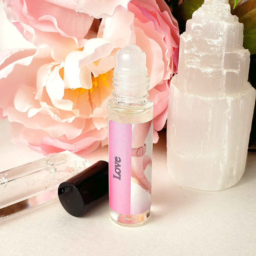 Shadow Scents Love Spell Roll-On Perfume Body Oil – Sweet Fruits, Citrus & White Musk Fragrance for Women