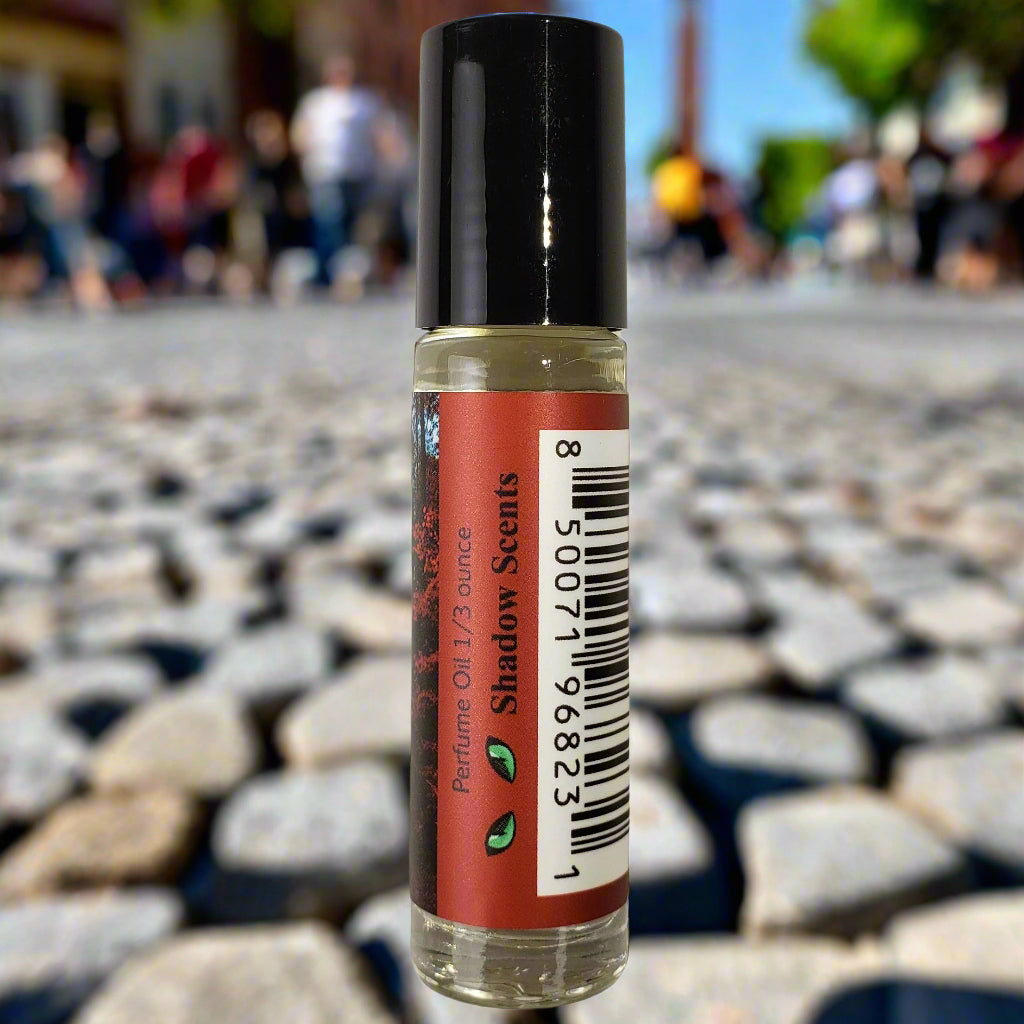 Shadow Scents Rouge Roll-On Perfume Body Oil – A Luxurious Woods, Spices & Floral Fragrance Oil - A Long-lasting Woodsy Unisex Scent