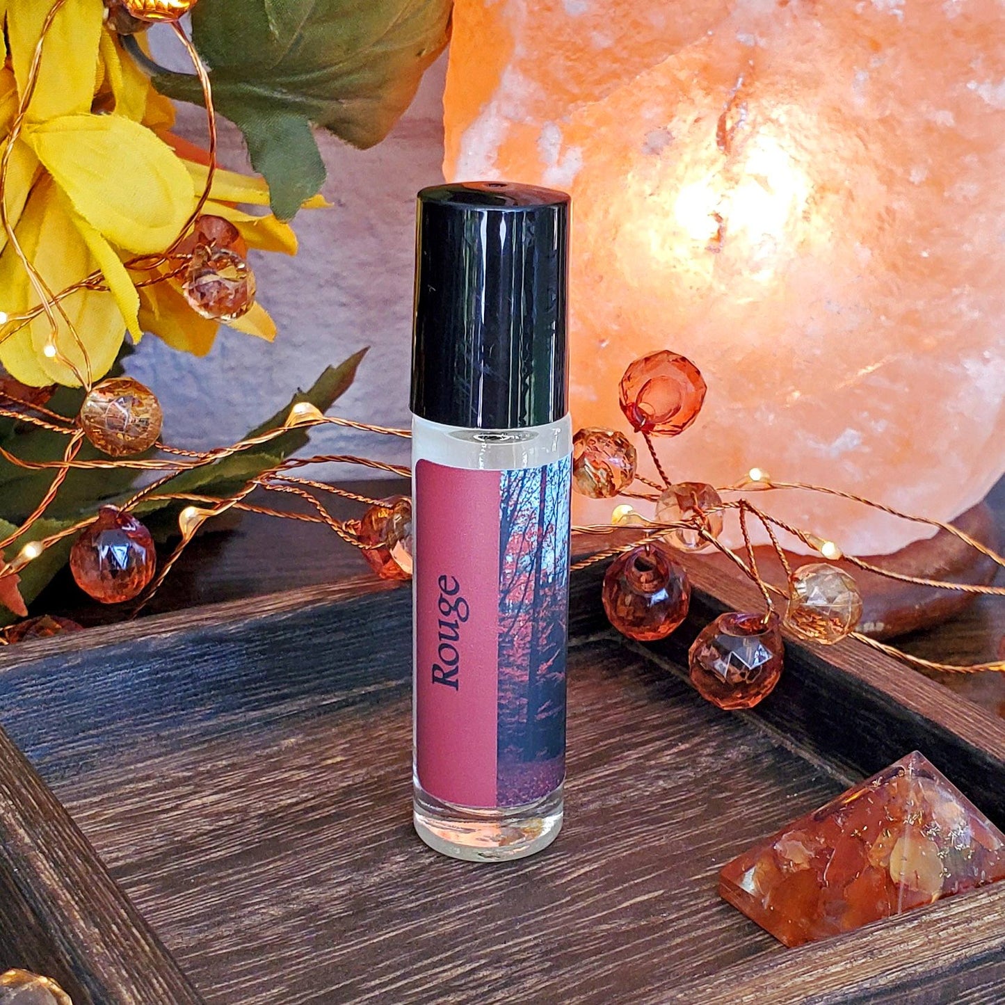 Shadow Scents Rouge Roll-On Perfume Body Oil – A Luxurious Woods, Spices & Floral Fragrance Oil - A Long-lasting Woodsy Unisex Scent