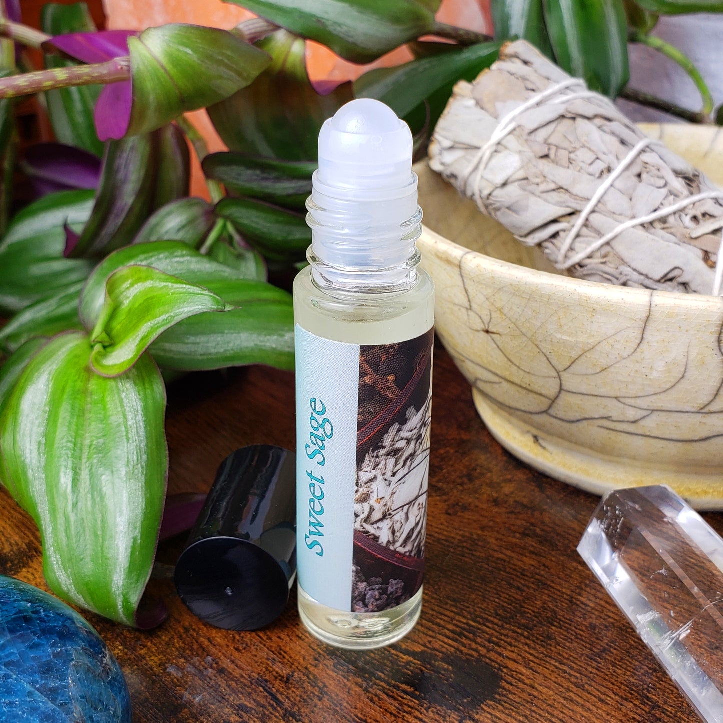 Shadow Scents Sweet Sage Roll-On Perfume Body Oil – Earthy, Spicy, and Warm Unisex Fragrance Oil