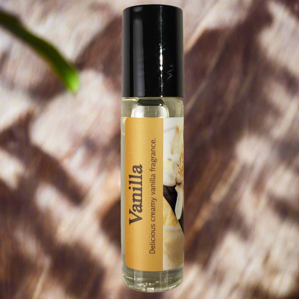 Shadow Scents Vanilla Roll-On Perfume Body Oil – Rich, Creamy Vanilla Fragrance Oil for Women
