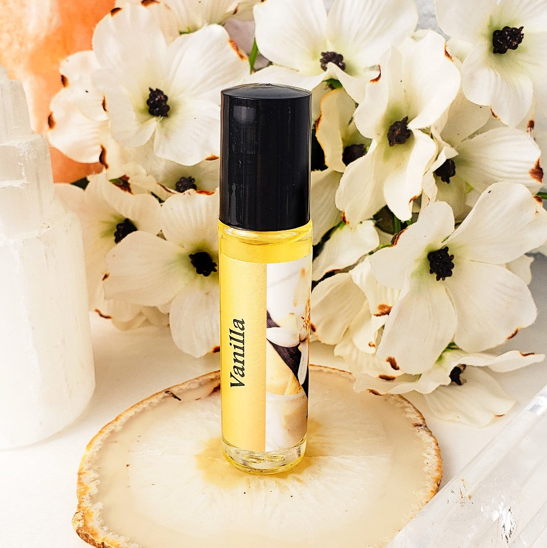 Shadow Scents Vanilla Roll-On Perfume Body Oil – Rich, Creamy Vanilla Fragrance Oil for Women
