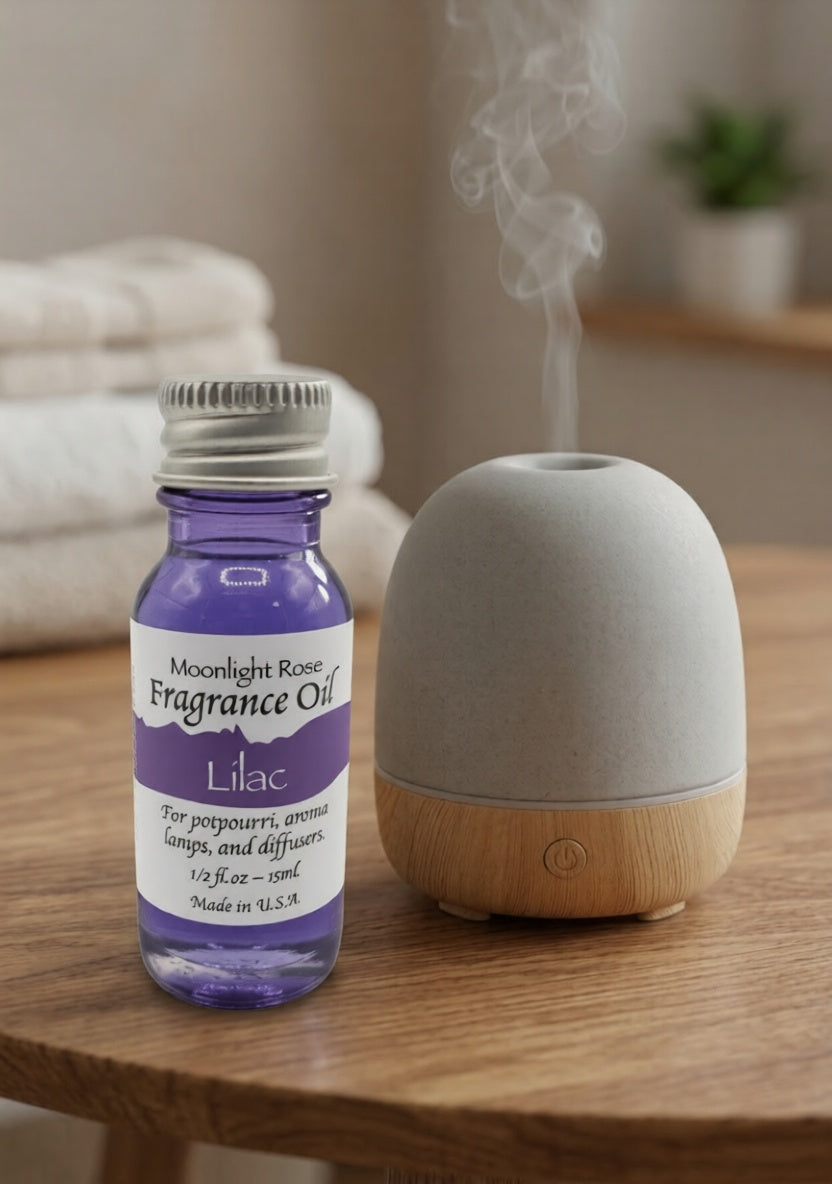 Moonlight Rose Lilac Aroma Oil for Relaxation and Serenity