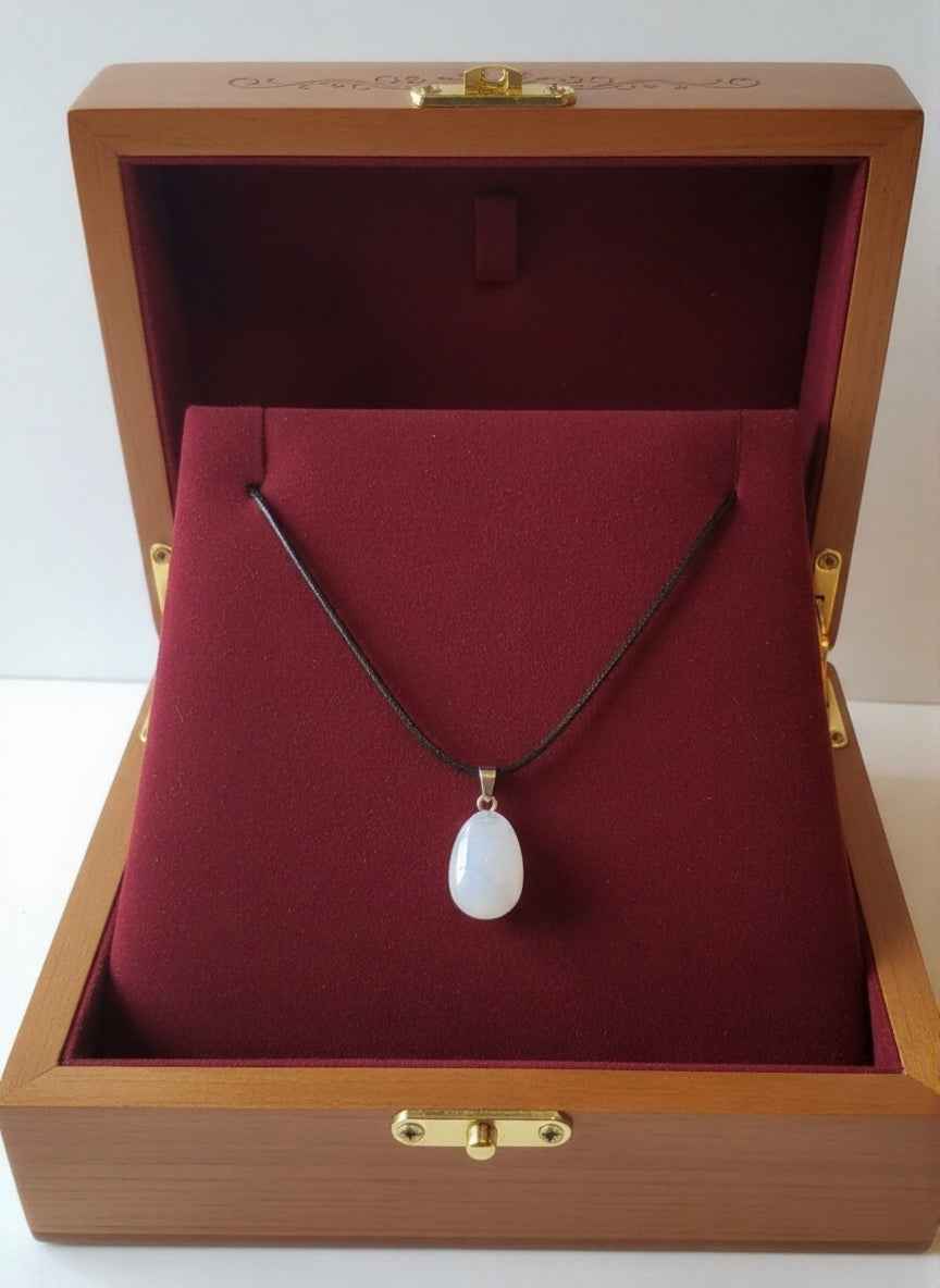 Clear Quartz Tumbled Pendant Necklace