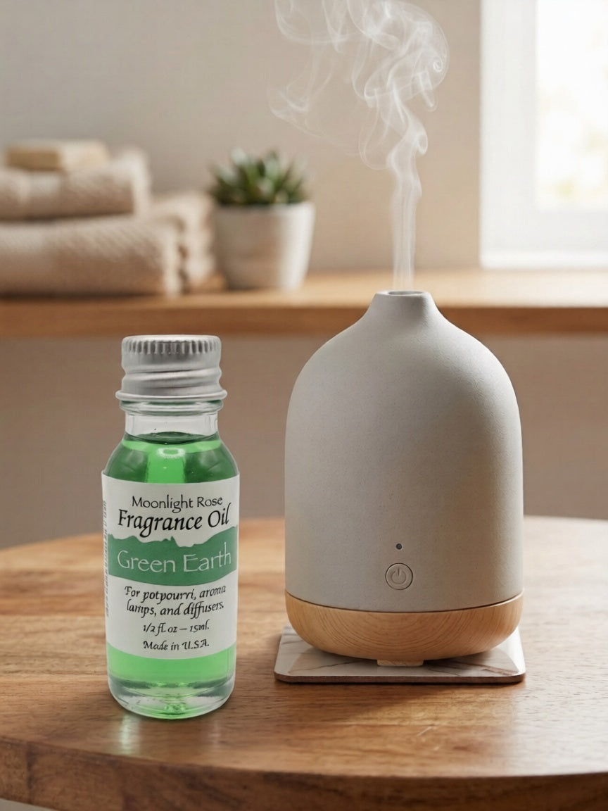 Moonlight Rose Green Earth Aroma Oil - Enhance Your Senses with Nature's Essence