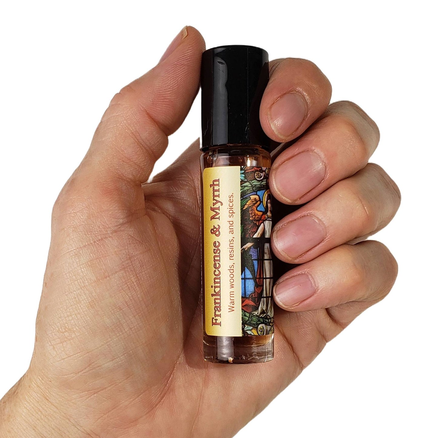Shadow Scents Frankincense and Myrrh Roll-On Perfume Body Oil – Warm, Spicy Woods and Resins – Unisex Body Oil