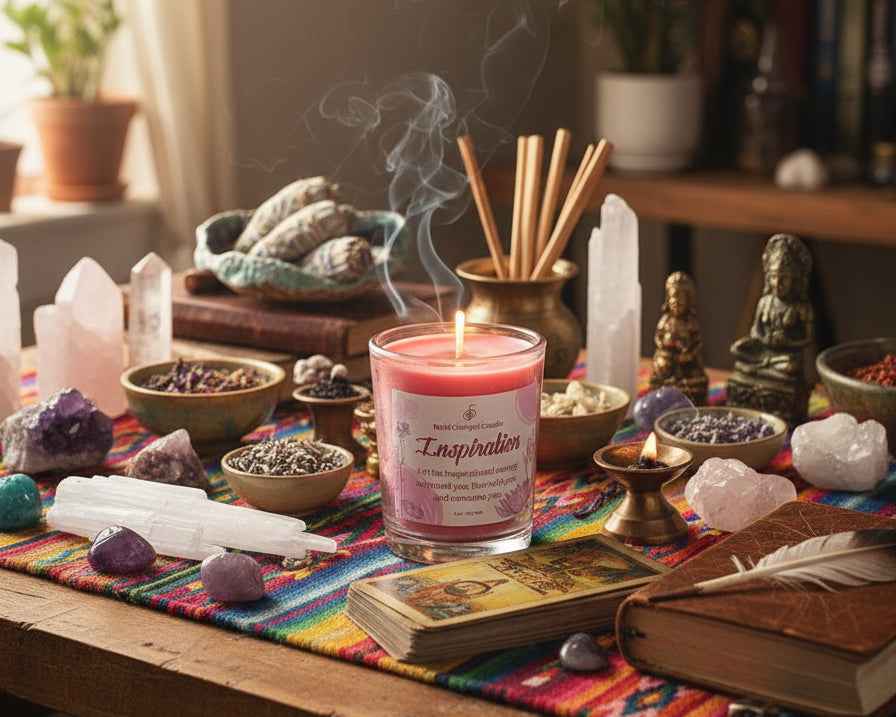 Inspiration Reiki Charged Votive Candle for Enhanced Energy and Motivation