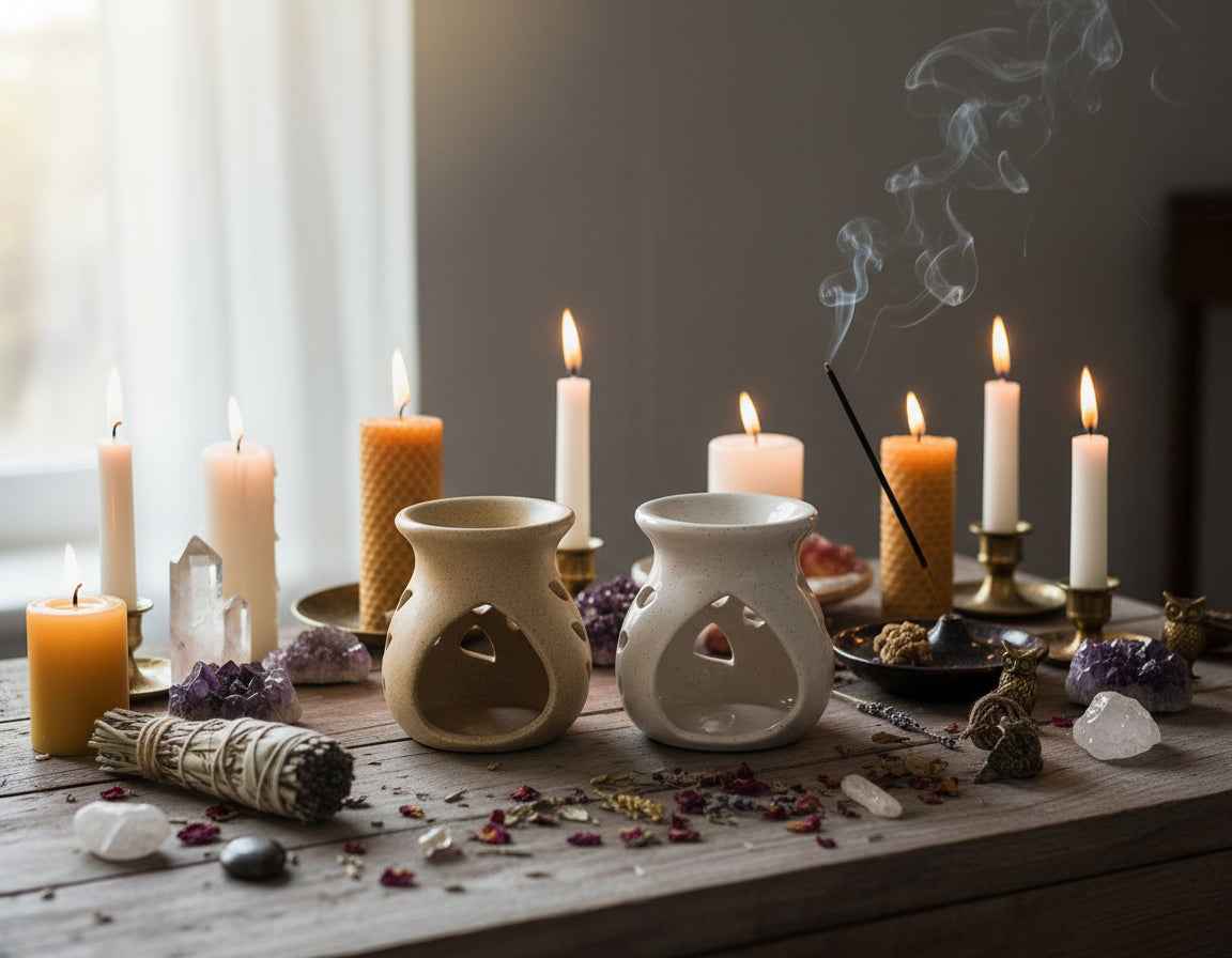 Soapstone Oil Burner Assorted Styles for Aromatherapy and Home Decor