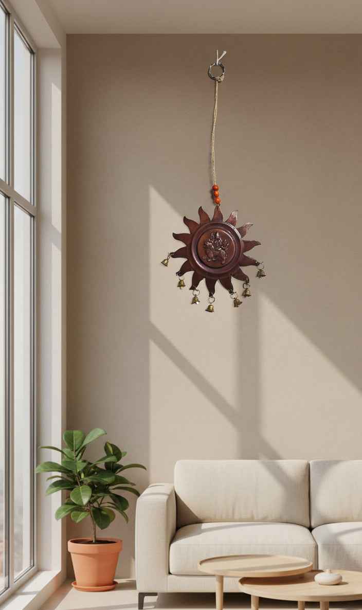 Brass Star Hanger Wind Chime for Enchanting Outdoors