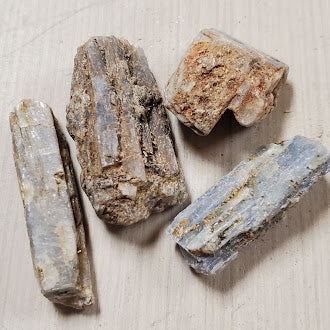 Blue Kyanite Rough Gemstone Chunks