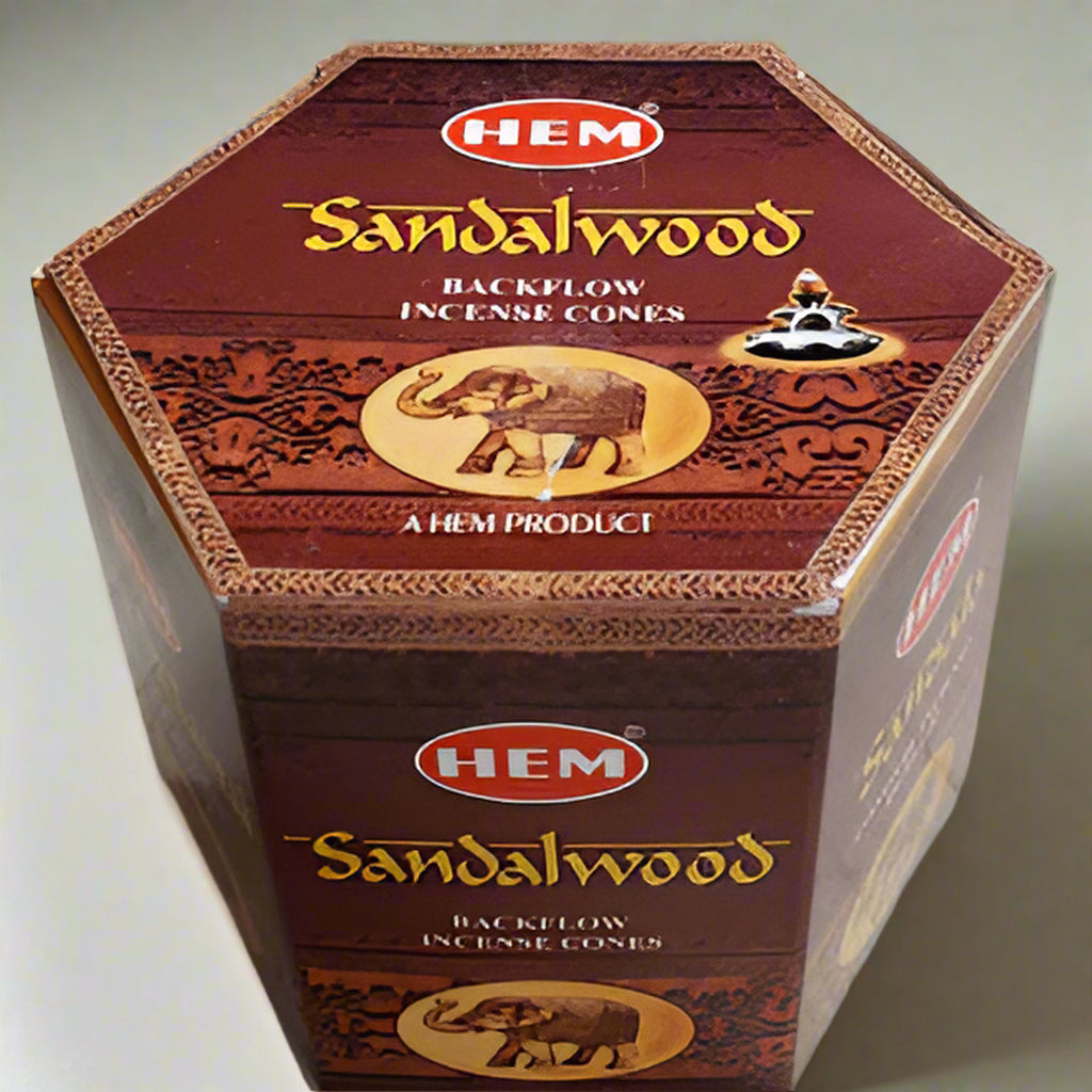 Hem Sandalwood Back Flow Incense Cones