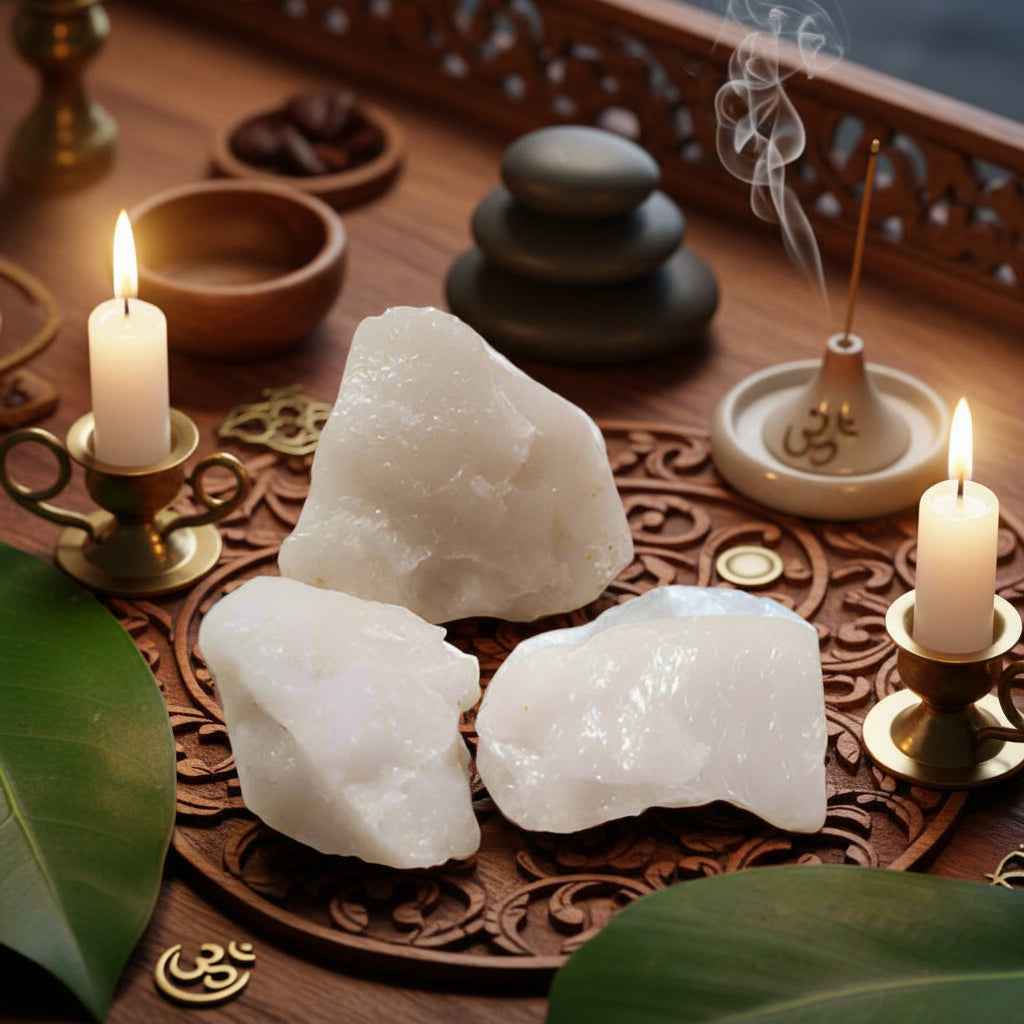 Rough Snow Quartz Stones From Brazil - For Peace and Clarity