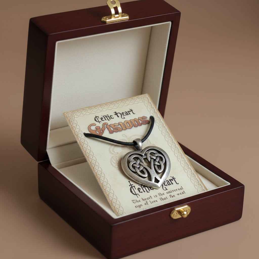 Celtic Visions Celtic Heart Necklace - Timeless Celtic Elegance