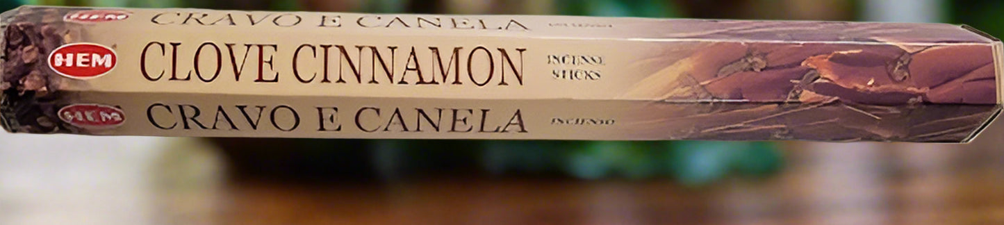 Hem Hexagon Clove Cinnamon Incense Sticks