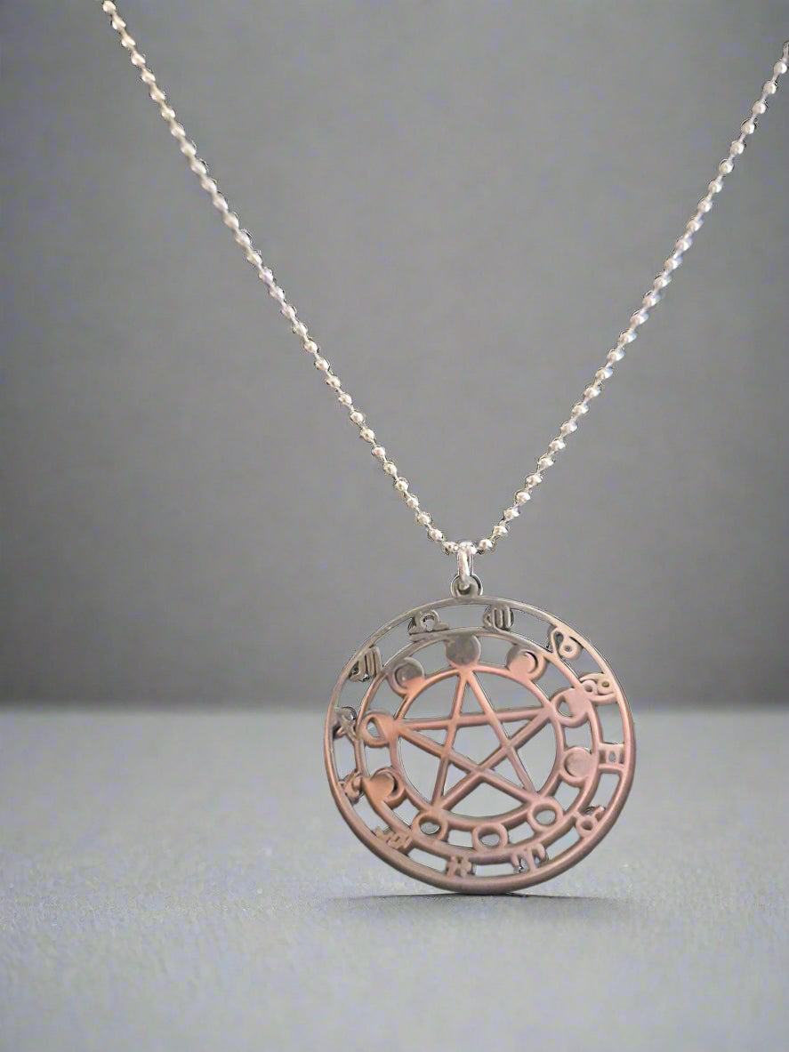 Moon Phase Pendant Necklace
