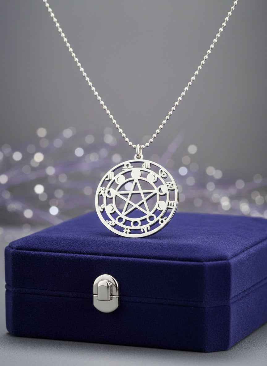 Moon Phase Pendant Necklace