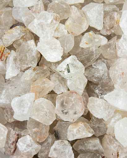 Rough Clear Smoky Quartz Stones for Grounding and Protection