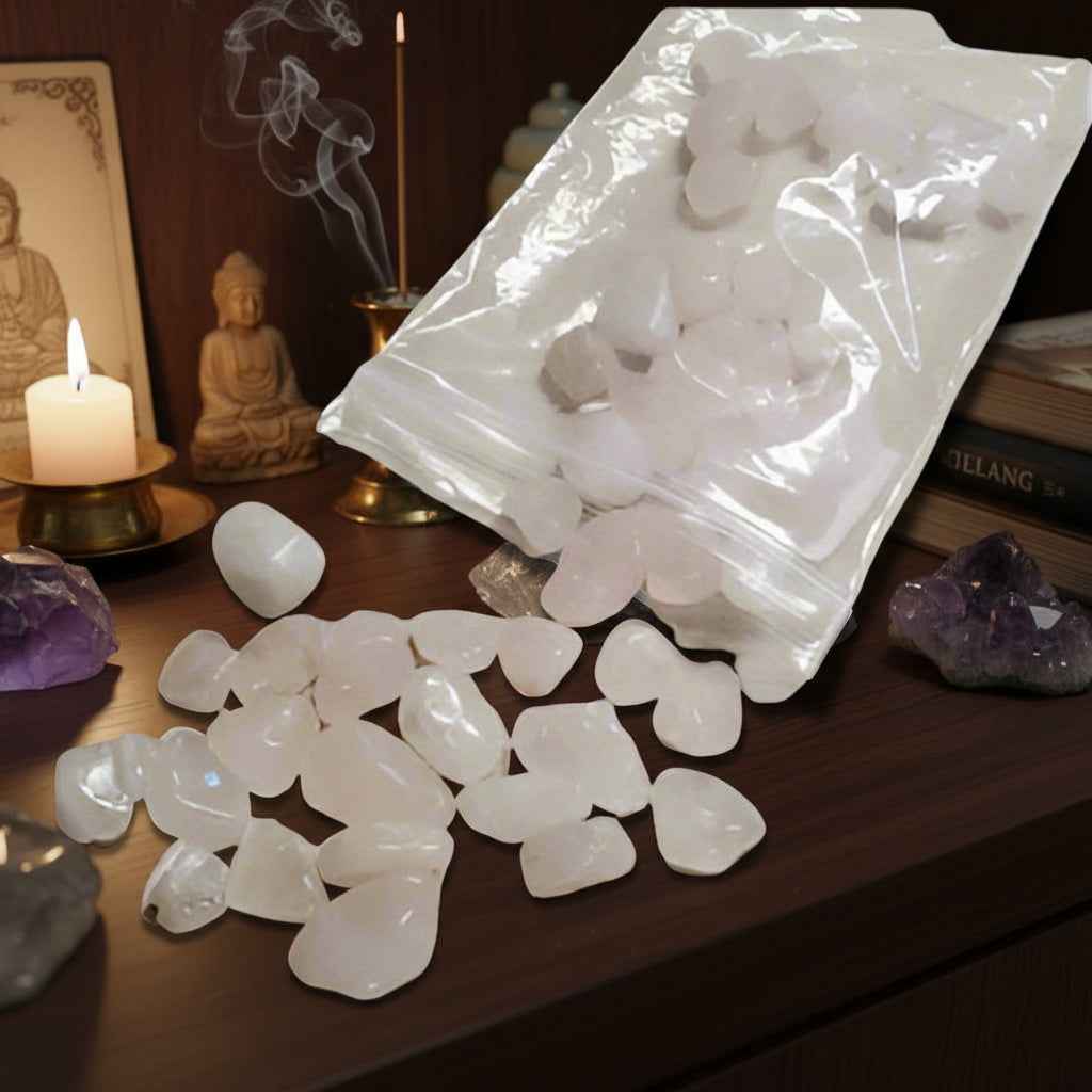 Rose Quartz Small Tumbled Stones 3 OZ