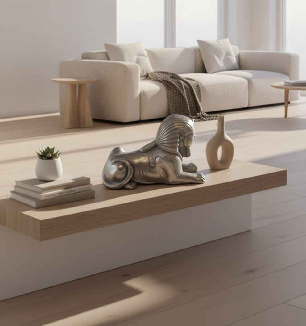 Small Bronze Sphinx – Exquisite Decorative Statue for Home or Office