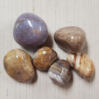 Painted Agate Tumbled Stones