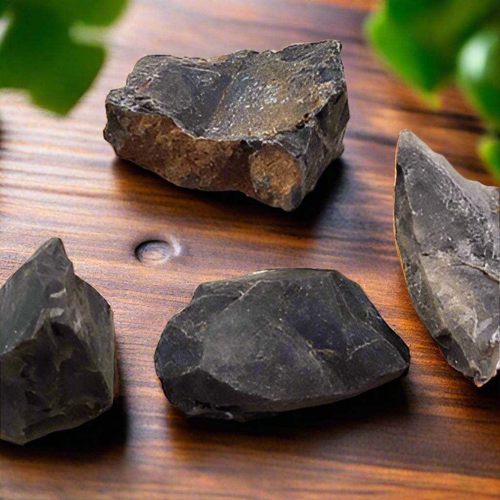 Rough Black Onyx Stones