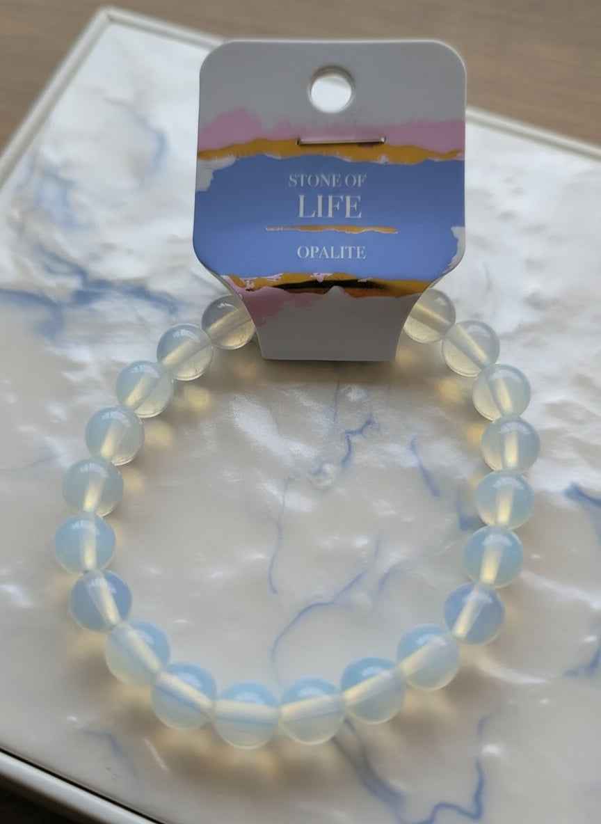 Opalite 8 MM Bracelet for Peace and Calmness