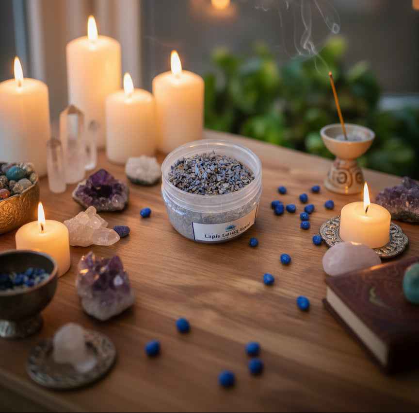 Lapis Lazuli Sand/Fine Chips 200gm - Natural Healing and Decorative Stones