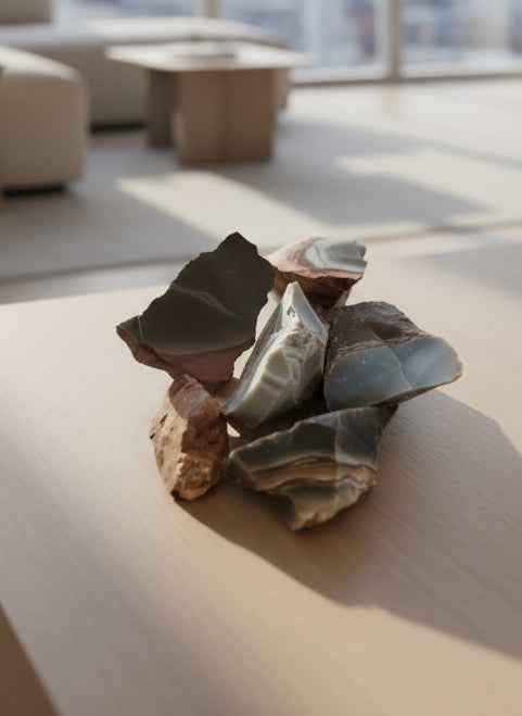Rough Jasper Polychrome Rough Stone for Stability During Chance