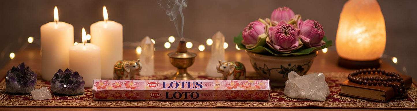 Hem Hexagon Lotus Incense Sticks - Divine Intentions