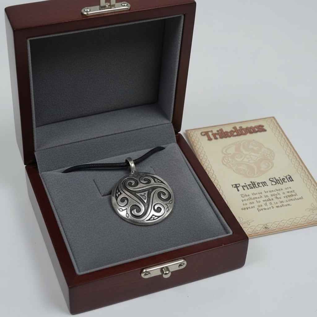 Celtic Visions Triskele Shield Pendant for Meaningful Expression and Protection