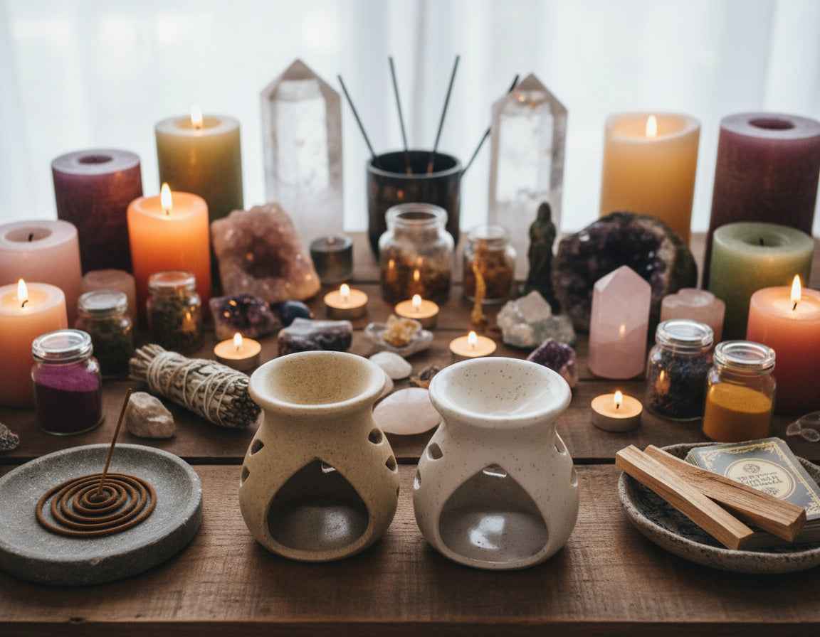 Ceramic Oil Burner for Aromatherapy and Relaxation